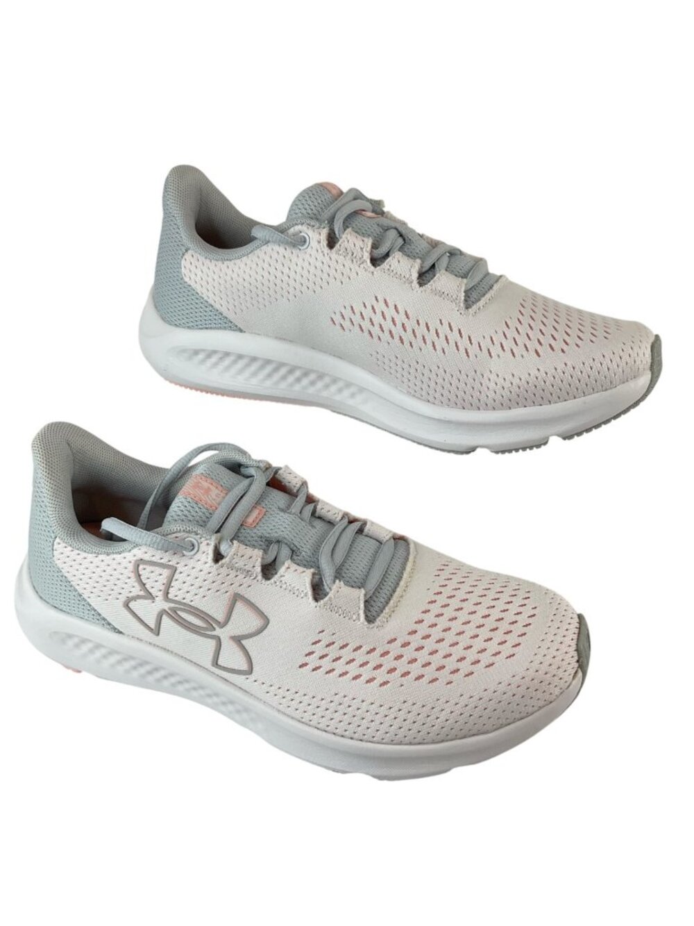 Under Armour Shoes  Womens Sz 8 White UA Charged Pursuit 3 BL PS Running New $75